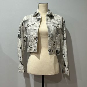 Reformation Newsprint Jean Jacket